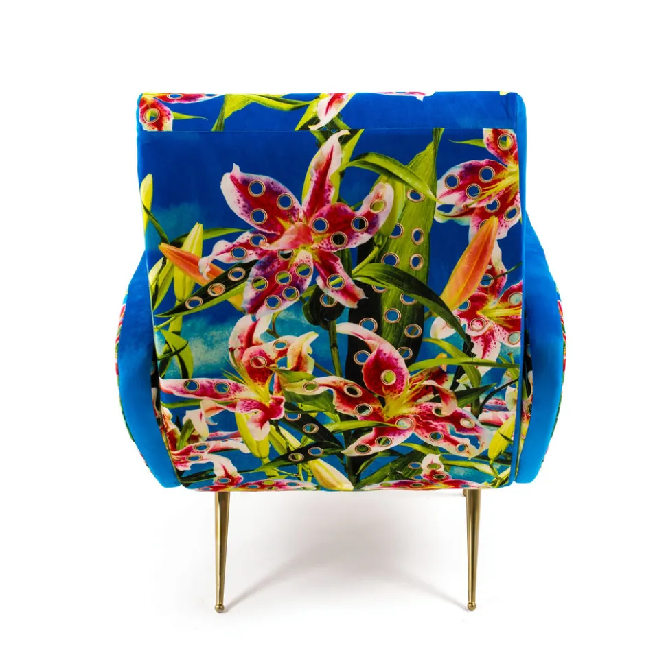 Armchair Flowers with holes
