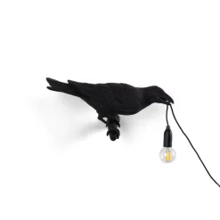 Bird Lamp Black Looking Right