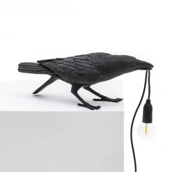 Bird Lamp Black Playing