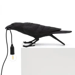 Bird Lamp Black Playing OUTDOOR