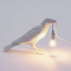 Bird Lamp White Waiting OUTDOOR