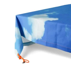 Cotton tablecloth - Cm 160X270 CIELO