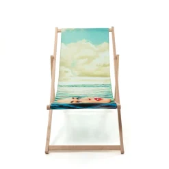 Deck Chair Girl in the Sea