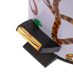 Dustbin 5L - Snakes White