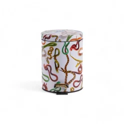 Dustbin 5L - Snakes White