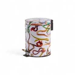 Dustbin 5L - Snakes White