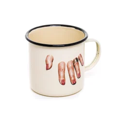 Enamel Mug Fingers
