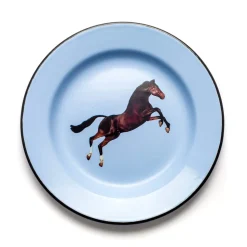 Enamel Plate Horse