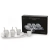 Estetico Quotidiano Coffee set of 6 Cups + 1 Tray