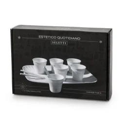 Estetico Quotidiano Coffee set of 6 Cups + 1 Tray