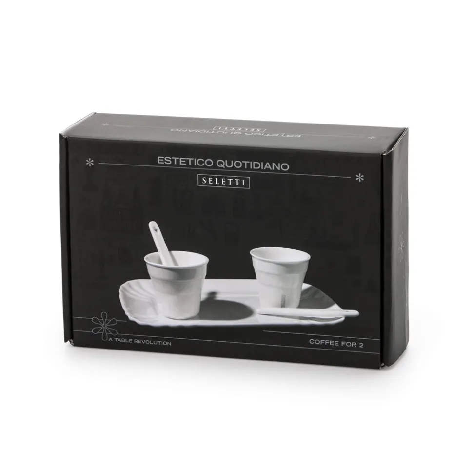 Estetico Quotidiano Coffee Set 2 Cups + 1 Tray