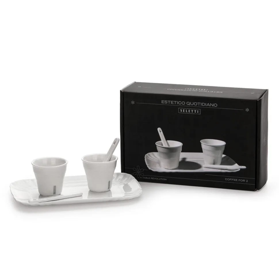 Estetico Quotidiano Coffee Set 2 Cups + 1 Tray