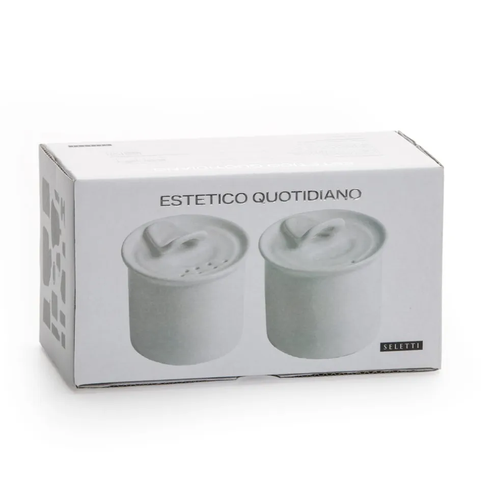Estetico Quotidiano Set 1 Salt + 1 Pepper Cellars
