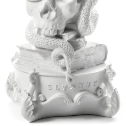 Giant Burlesque Skull White