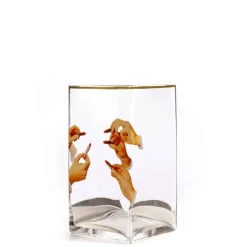 Glass vase big Lipstick