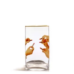 Glass vase big Lipstick