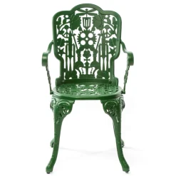 Industry Collection ALUMINIUM ARMCHAIR - GREEN