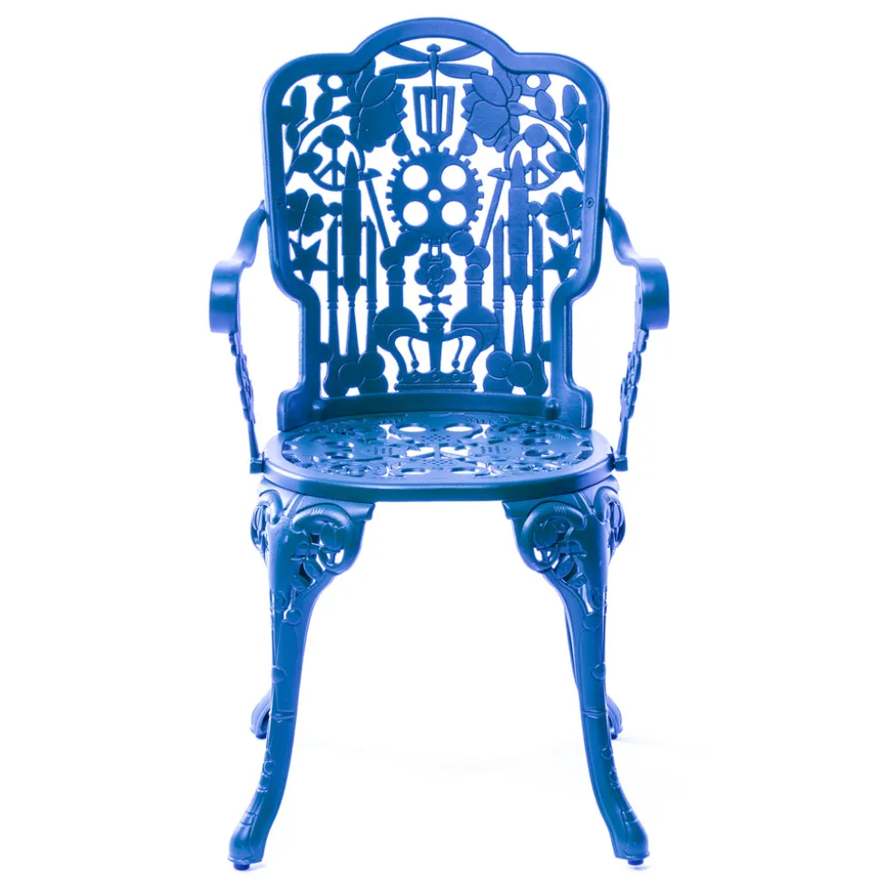 Industry Collection ALUMINIUM ARMCHAIR - SKY BLUE