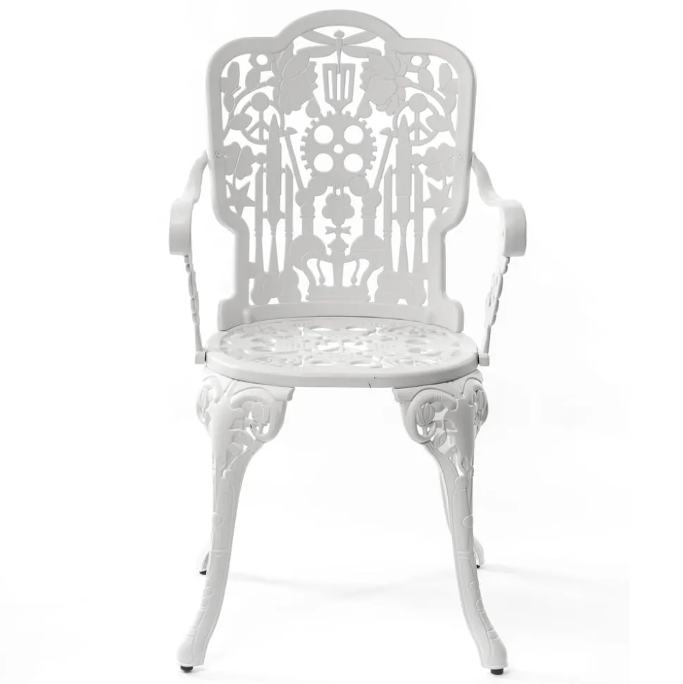 Industry Collection ALUMINIUM ARMCHAIR - WHITE