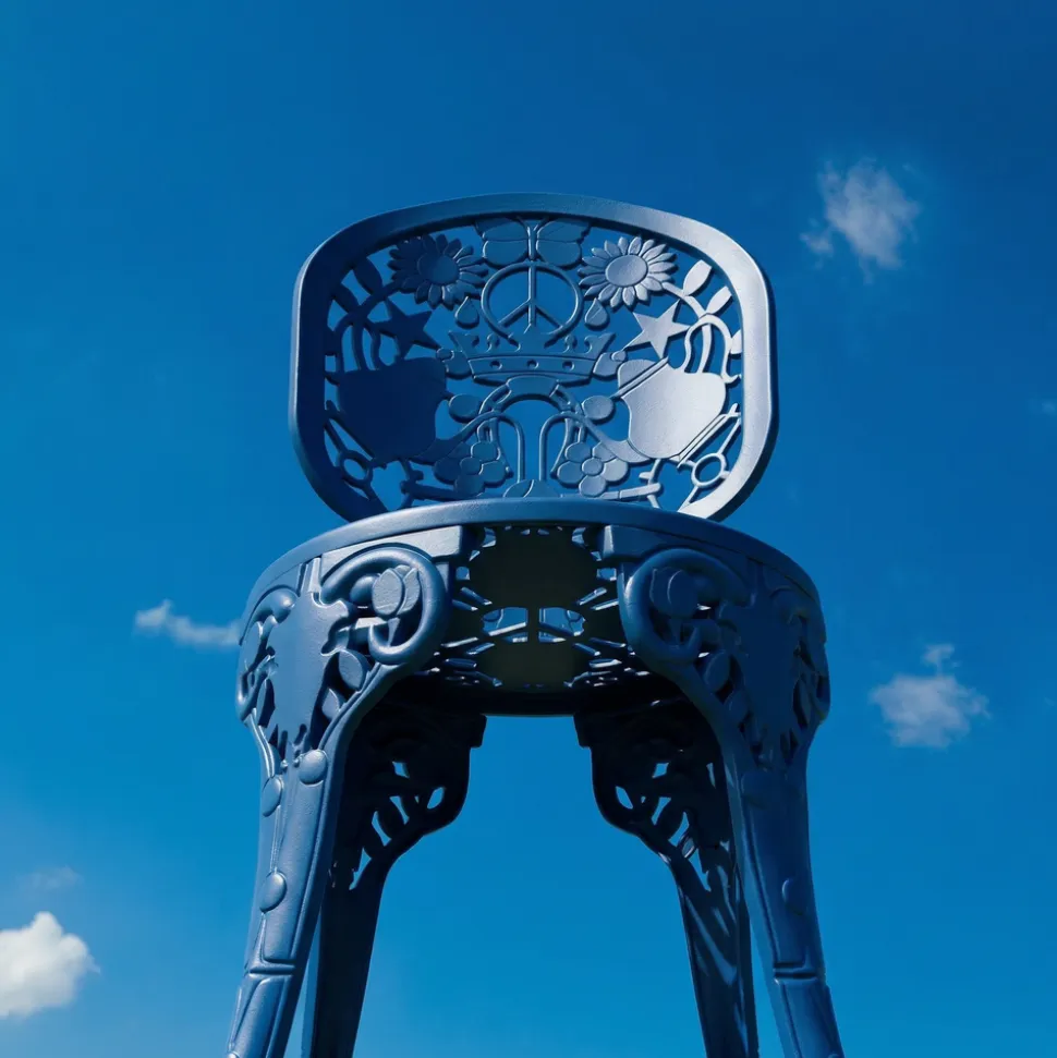 Industry Collection ALUMINIUM CHAIR - SKY BLUE