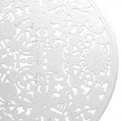 Industry Collection ALUMINIUM OVAL TABLE - WHITE
