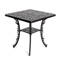 Industry Collection Aluminium Square Table Black