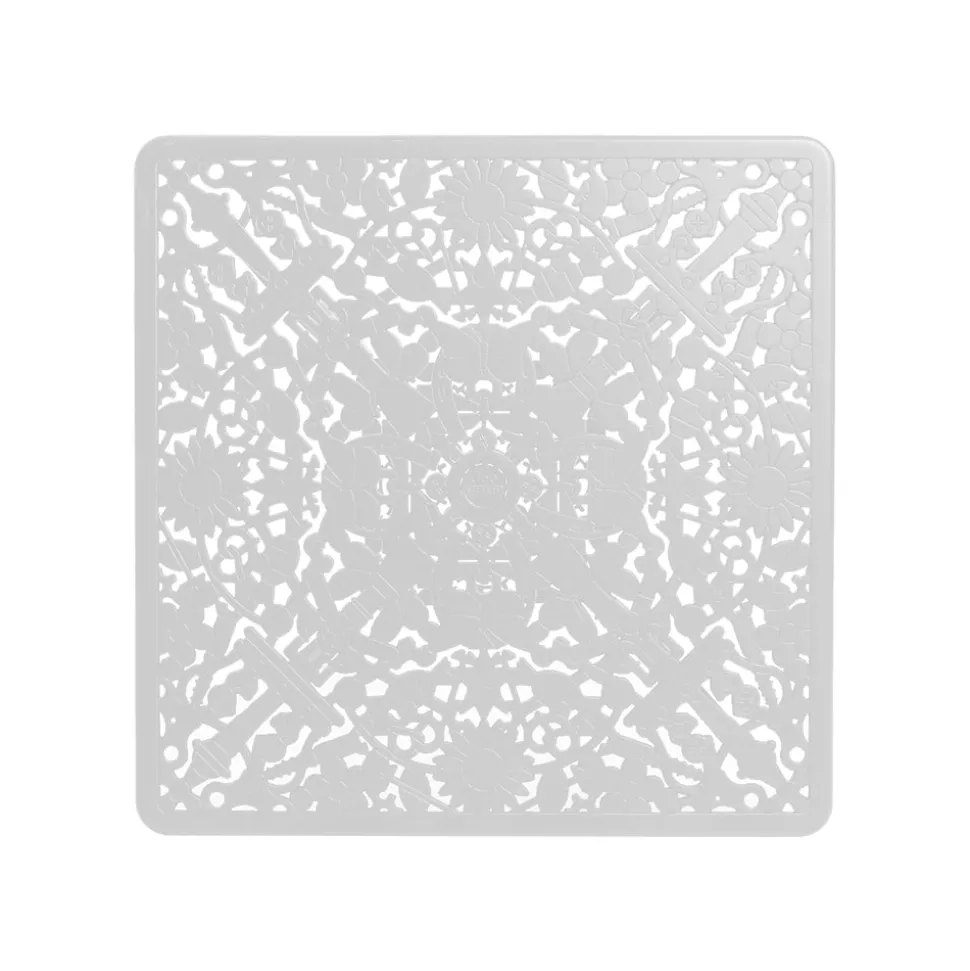 Industry Collection Aluminium Square Table White