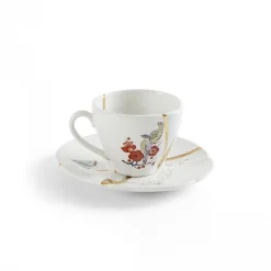 Kintsugi Coffee cup with saucer 02