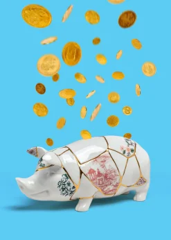 Kintsugi Piggy Bank