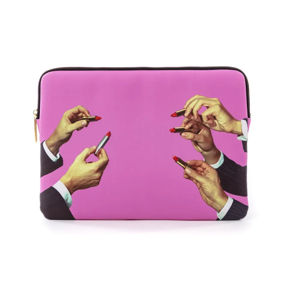 Laptop Bag Lipsticks Pink