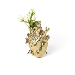 Love in Bloom Gold Vase