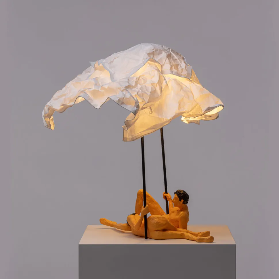 Love is a verb lamp Lea & Tony