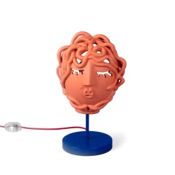 Magna Graecia terracotta lamp - Medusa mask