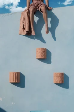 Magna Graecia Terracotta Wall vase Onde