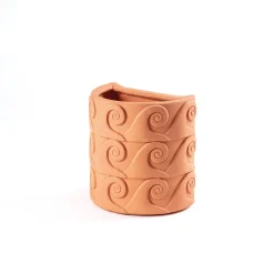 Magna Graecia Terracotta Wall vase Onde