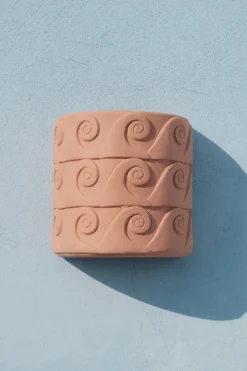 Magna Graecia Terracotta Wall vase Onde