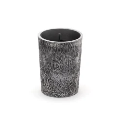 Metal Candle Burning down the house