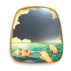 Mirror Gold Frame Sea Girl