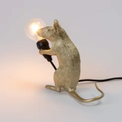 Mouse Lamp Mac Gold