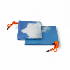 Pair of cotton pillowcases - NUVOLE 50X80 CIELO