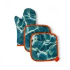 3-piece kitchen set: oven mitt and pot holders - ACQUA
