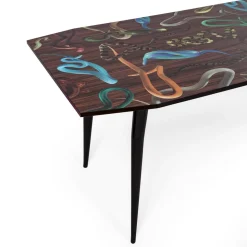 Table Snakes On Wood