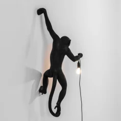 The Monkey Lamp Black Hanging Version Left