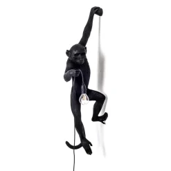 The Monkey Lamp Black Hanging Version Left