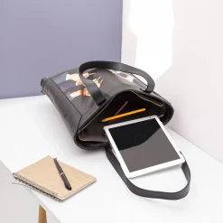 Travel Kit Tote Bag Black Lipstick