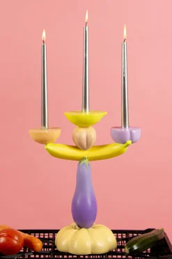 Vitamin Aubergine Candelabra