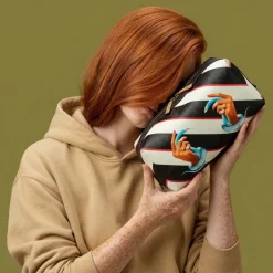 Wash Bag Stripes Hands with Snakes